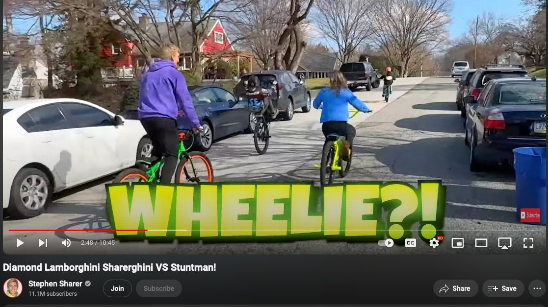 Lilman Teaches a YouTuber to Wheelie!