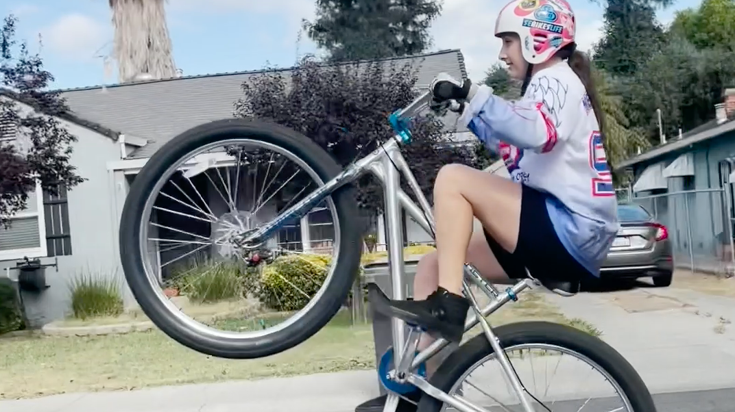 Mom's Wheelie Progress