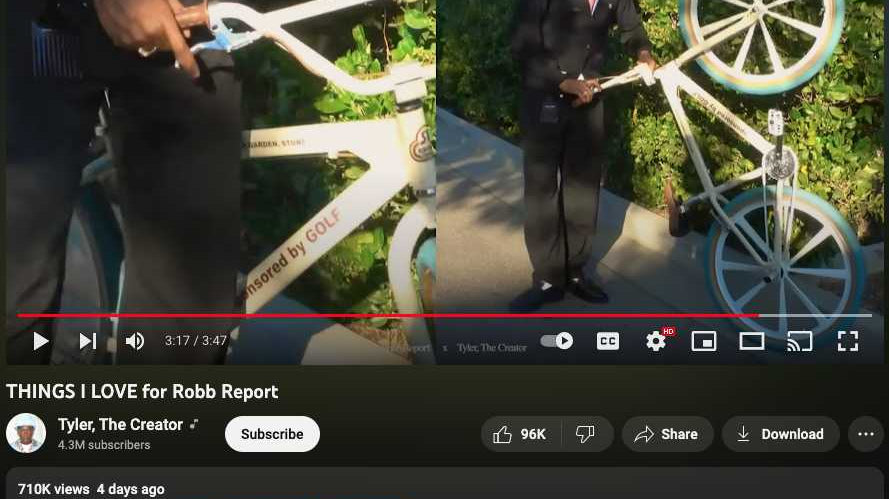 Tyler, the Creator on the GOLF Flyer