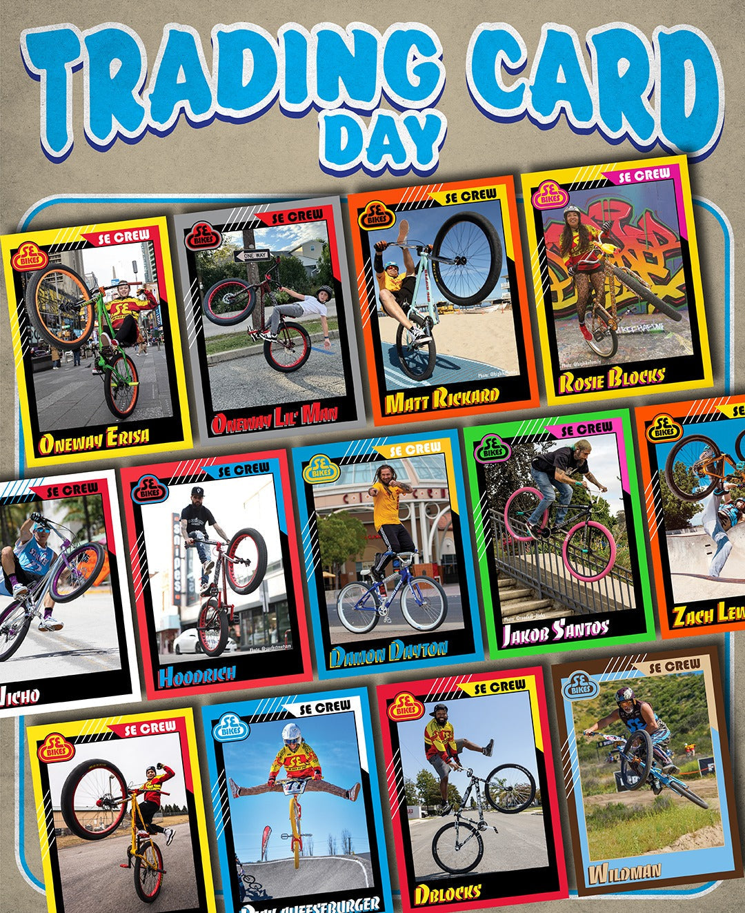SE Bikes Trading Cards!
