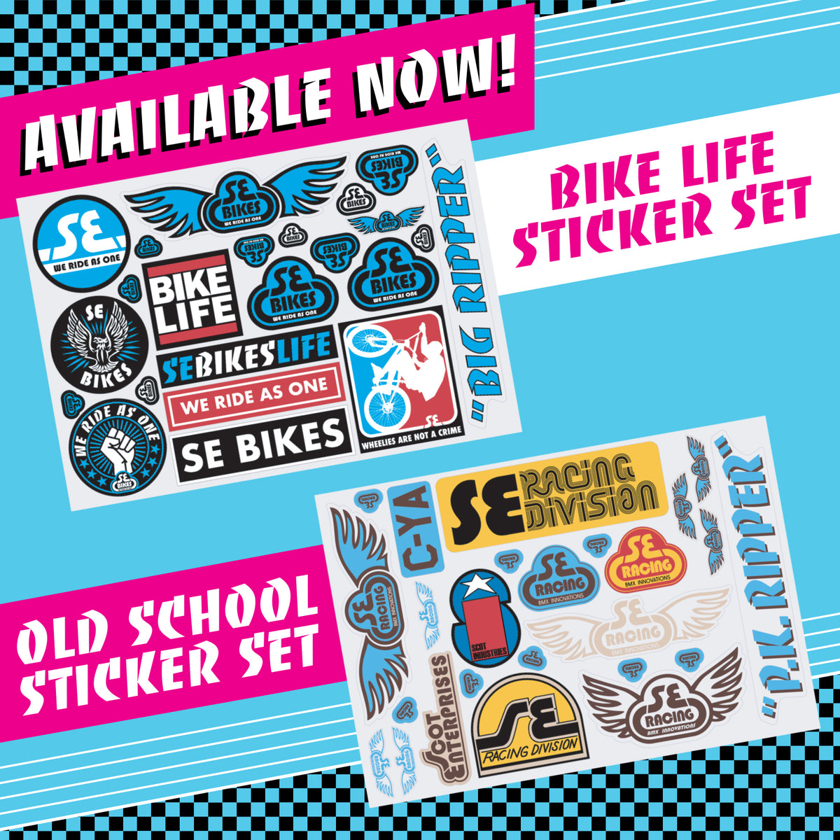 New Sticker Sets Available Now! – SE BIKES Powered By BikeCo