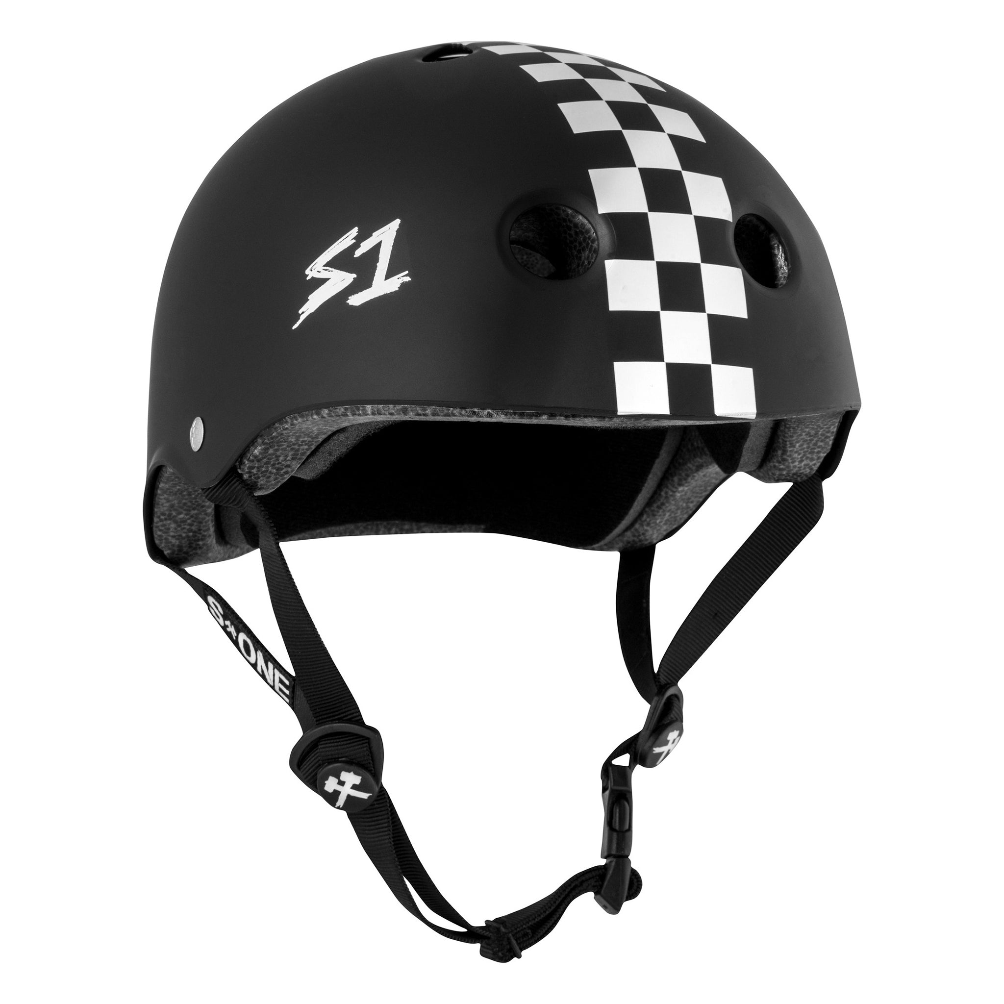 S1 Lifer Helmet - Black Matte W/ Checkers