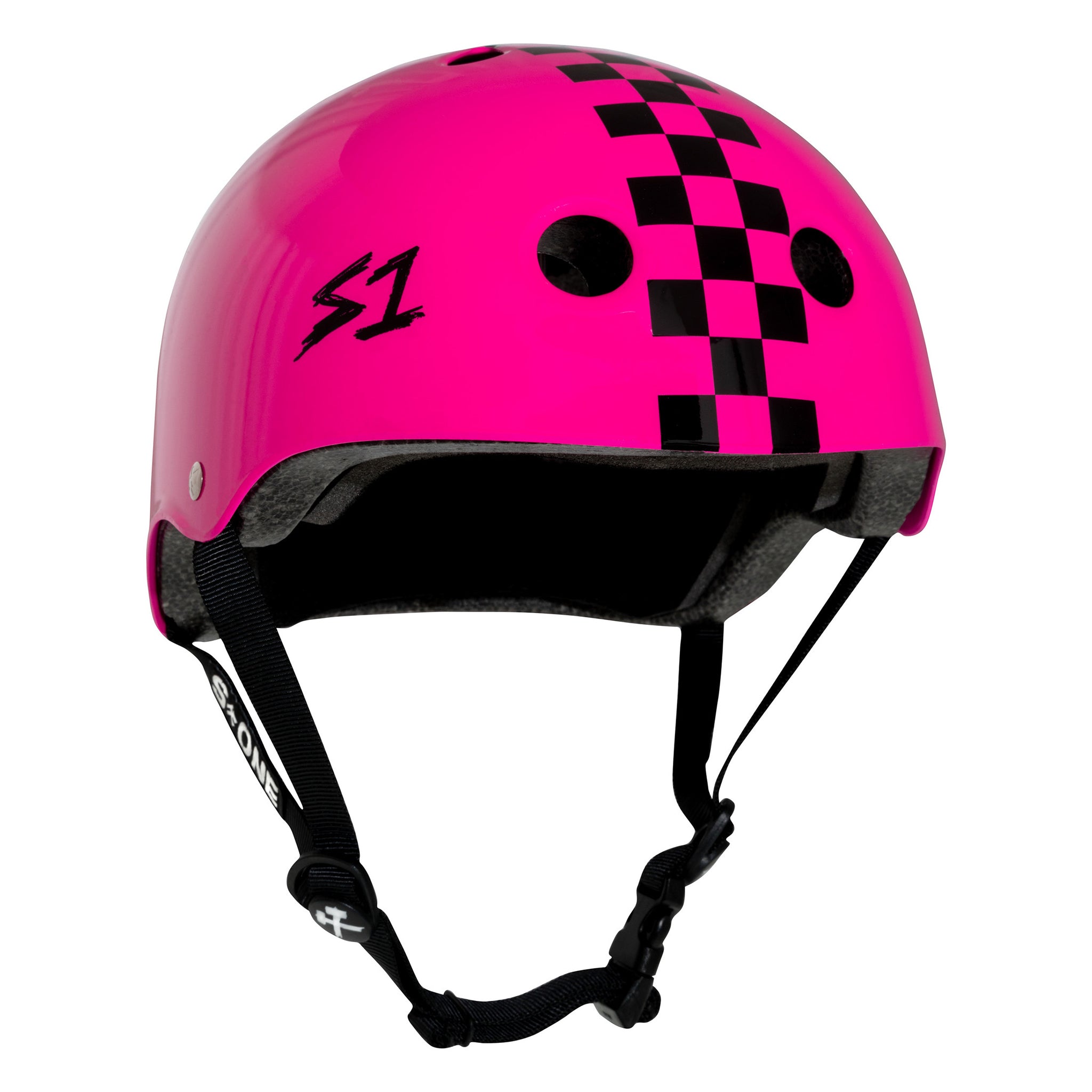 S1 Lifer Helmet - Pink Gloss W/ Checkers