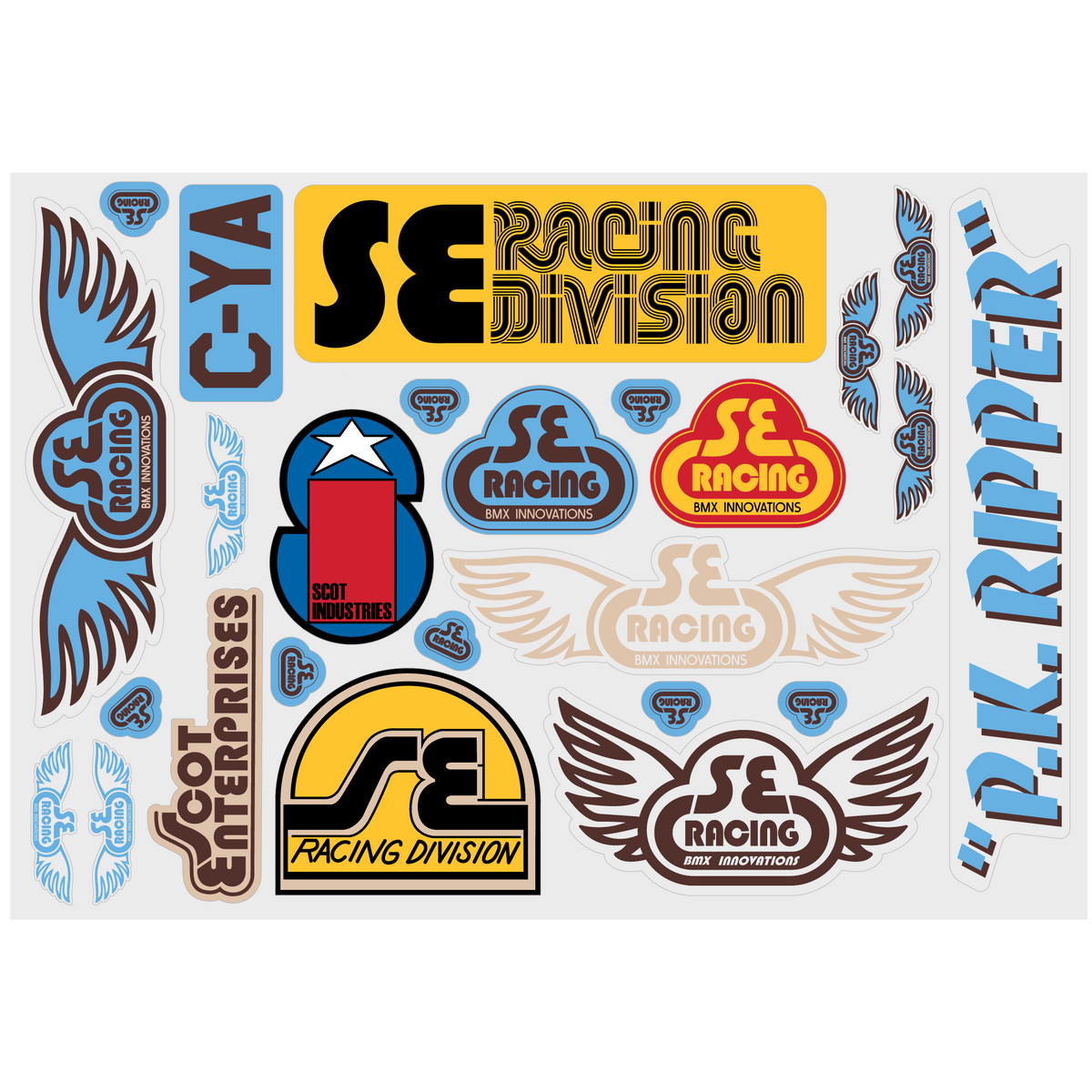 SE Racing Old School Sticker Set – SE BIKES Powered By BikeCo